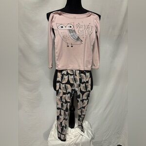Simple Joys by Carter’s Pink and Black Owl Pajama Set